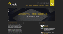 Desktop Screenshot of credohousepublishers.com